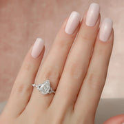  The Marquise Chelsea Pear Lab Diamond Ring 14k White Gold 003