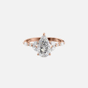  The Marquise Chelsea Pear Lab Diamond Ring 18k Rose Gold 001