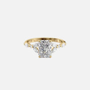  The Marquise Chelsea Radiant Lab Diamond Ring 18k Yellow Gold 001