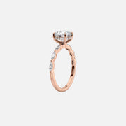  The Marquise Lucia Marquise Lab Diamond Ring 14k Rose Gold 002