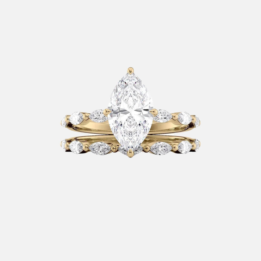  The Marquise Lucia Marquise Lab Diamond Ring 14k Yellow Gold 003
