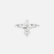  The Marquise Lucia Marquise Lab Diamond Ring 18k White Gold 001