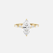  The Marquise Lucia Marquise Lab Diamond Ring 18k Yellow Gold 001