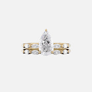  The Marquise Lucia Pear Lab Diamond Ring 14k Yellow Gold 003
