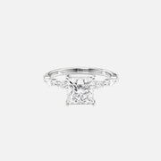  The Marquise Lucia Princess Lab Diamond Ring 14k White Gold 001