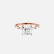  The Marquise Lucia Princess Lab Diamond Ring 18k Rose Gold 001