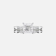  The Marquise Lucia Princess Lab Diamond Ring 18k White Gold 003
