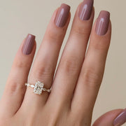  The Marquise Lucia Radiant Lab Diamond Ring 14k Yellow Gold 004