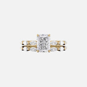  The Marquise Lucia Radiant Lab Diamond Ring 18k Yellow Gold 003