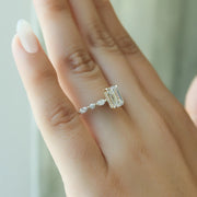  The Marquise Round Lindsey Emerald Lab Diamond Ring 18k Yellow Gold 004 Final