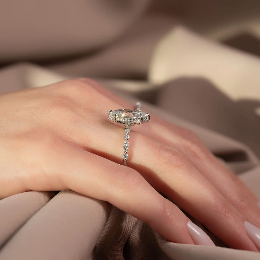  The Marquise Round Lindsey Marquise Lab Diamond Ring 14k White Gold 004 Final