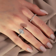  The Marquise Round Lindsey Marquise Lab Diamond Ring 18k White Gold 003