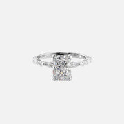  The Marquise Round Lindsey Radiant Lab Diamond Ring 14k White Gold 001