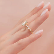  The Marquise Round Lindsey Radiant Lab Diamond Ring 18k Yellow Gold 003