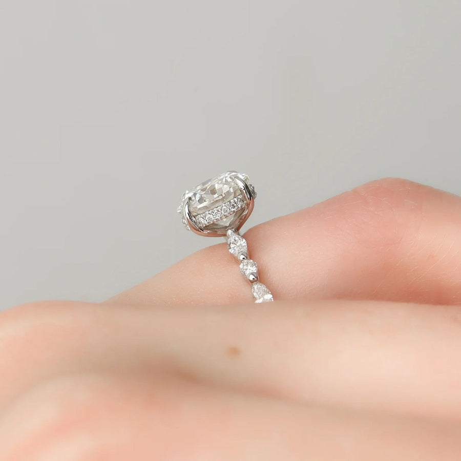  The Marquise Round Lindsey Round Lab Diamond Ring 18k White Gold 004 Final