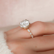  The Marquise Round Lindsey Round Lab Diamond Ring 18k Yellow Gold 004 Final