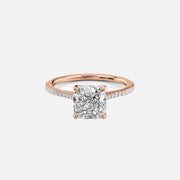 The Meera Cushion Pave Moissanite Ring - KNT - Engagement Rings, Wedding Bands & Fine Jewelry