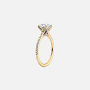 The Meera Cushion Pave Moissanite Ring - KNT - Engagement Rings, Wedding Bands & Fine Jewelry