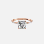 The Meera Princess Pave Moissanite Ring - KNT - Engagement Rings, Wedding Bands & Fine Jewelry