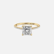 The Meera Princess Pave Moissanite Ring - KNT - Engagement Rings, Wedding Bands & Fine Jewelry