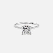 The Meera Princess Pave Moissanite Ring - KNT - Engagement Rings, Wedding Bands & Fine Jewelry