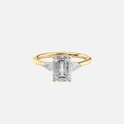The Megan Pears Emerald Lab Diamond Ring 14k Yellow Gold 001