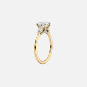  The Megan Pears Emerald Lab Diamond Ring 18k Yellow Gold 002