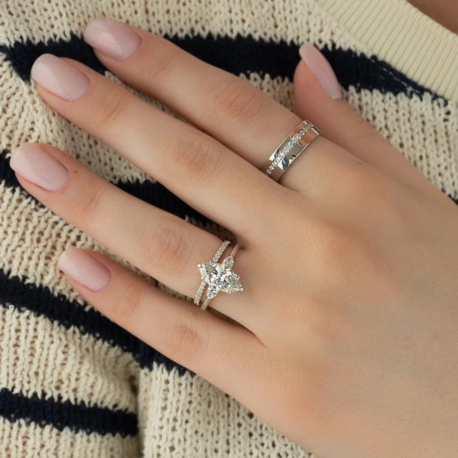  The Megan Pears Marquise Lab Diamond Ring 18k White Gold 004 Final
