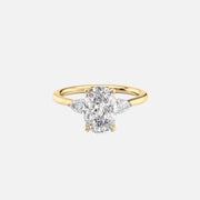 The Megan Pears Oval Lab Diamond Ring 14k Yellow Gold 001