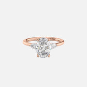  The Megan Pears Oval Lab Diamond Ring 18k Rose Gold 001