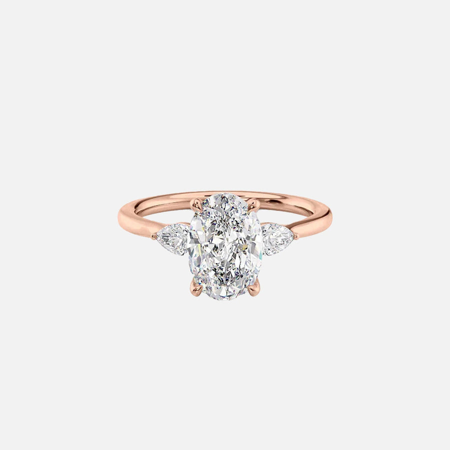  The Megan Pears Oval Lab Diamond Ring 18k Rose Gold 001