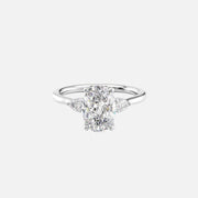  The Megan Pears Oval Lab Diamond Ring 18k White Gold 001