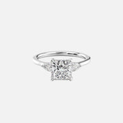  The Megan Pears Princess Lab Diamond Ring 18k White Gold 001