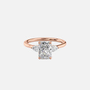  The Megan Pears Radiant Lab Diamond Ring 14k Rose Gold 001