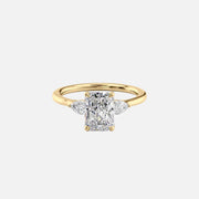 The Megan Pears Radiant Lab Diamond Ring 14k Yellow Gold 001