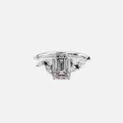  The Melissa Emerald Lab Diamond Ring 18k White Gold 001