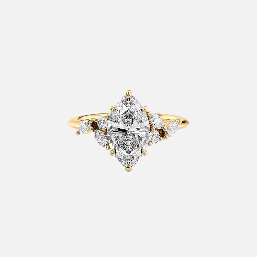 The Melissa Marquise Lab Diamond Ring 14k Yellow Gold 001