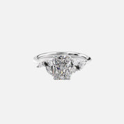  The Melissa Radiant Lab Diamond Ring 14k White Gold 001