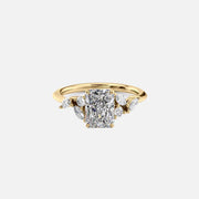  The Melissa Radiant Lab Diamond Ring 18k Yellow Gold 001