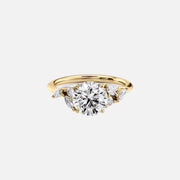 The Melissa Round Lab Diamond Ring 14k Yellow Gold 001