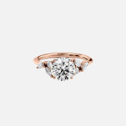  The Melissa Round Lab Diamond Ring 18k Rose Gold 001