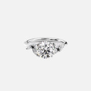  The Melissa Round Lab Diamond Ring 18k White Gold 001