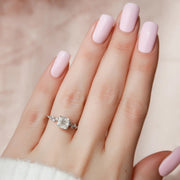  The Mia Cushion Lab Diamond Ring 18k White Gold 003