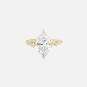 The Mia Marquise Lab Diamond Ring 14k Yellow Gold 001