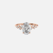  The Mia Oval Lab Diamond Ring 14k Rose Gold 001