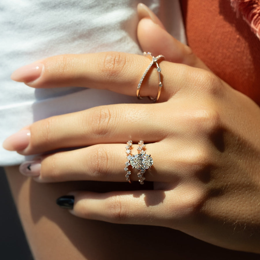  The Mia Oval Lab Diamond Ring 14k Rose Gold 003