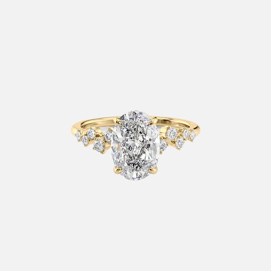 The Mia Oval Lab Diamond Ring 14k Yellow Gold 001