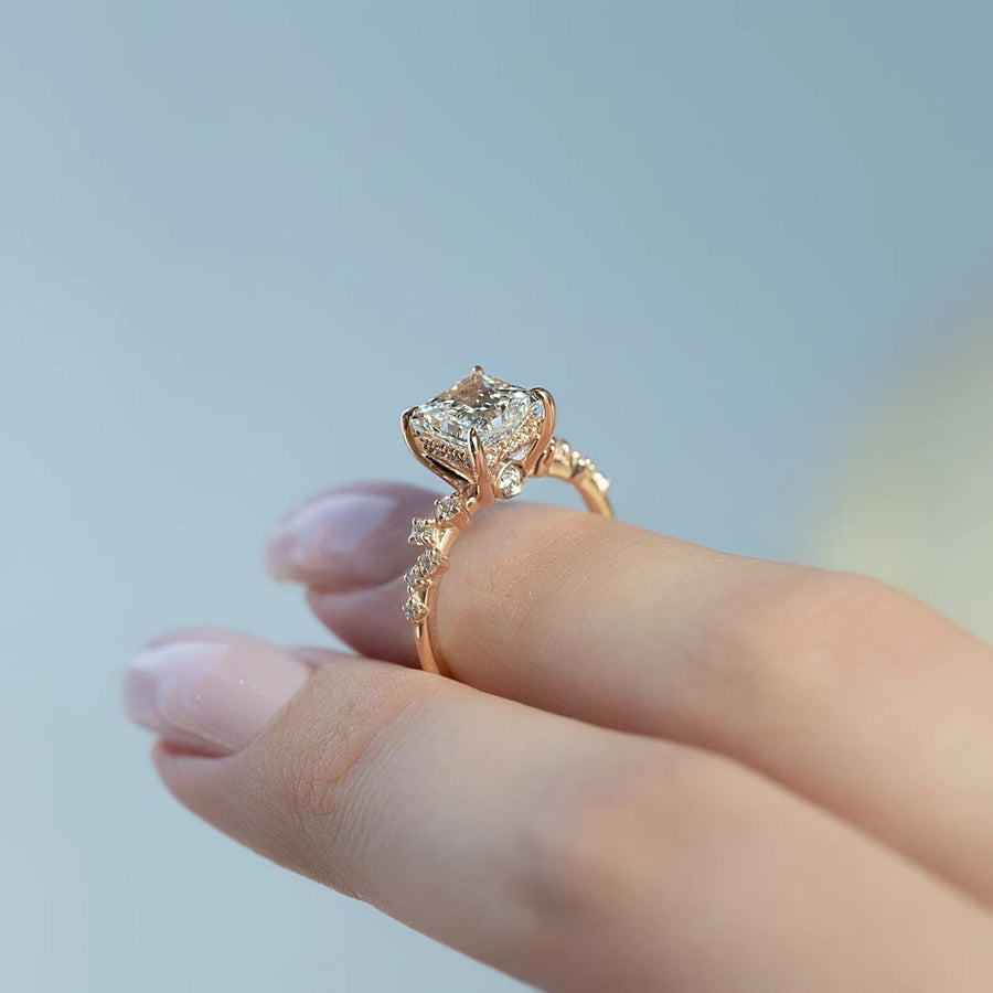  The Mia Princess Lab Diamond Ring 18k Rose Gold 004 Final