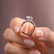  The Mia Radiant Lab Diamond Ring 14k White Gold 004
