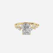 The Mia Radiant Lab Diamond Ring 14k Yellow Gold 001